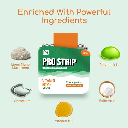 PROSTRIP®️ Vitamin B12+ 1500mcg – 30 Oral Vegan Strips – No water needed – High Absorption