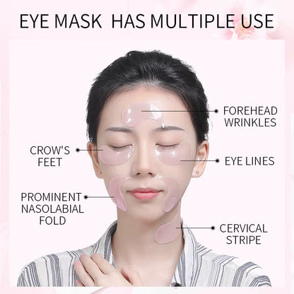 60-Piece Hydrogel Eye Patches with Seaweed Collagen for Reducing Dark Circles and Edema