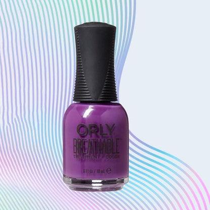 Orly Nail Polish Breathable Treatment + Colour Pick Me Up 18ml, Purple