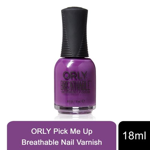 Orly Nail Polish Breathable Treatment + Colour Pick Me Up 18ml, Purple